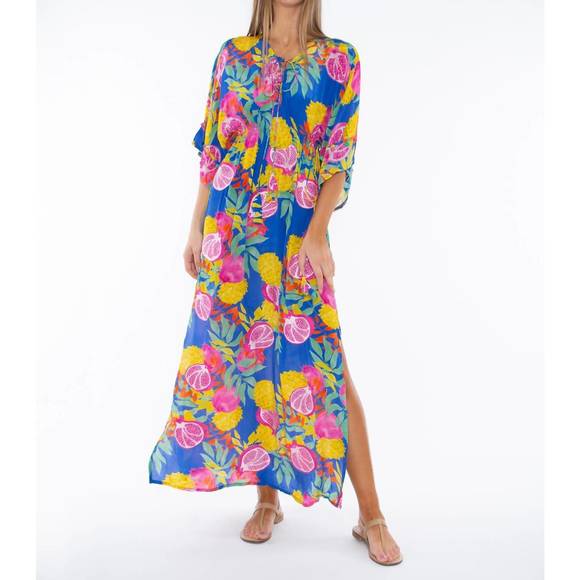 Taj by Sabrina Strappy Maxi w/ Tassel Ties